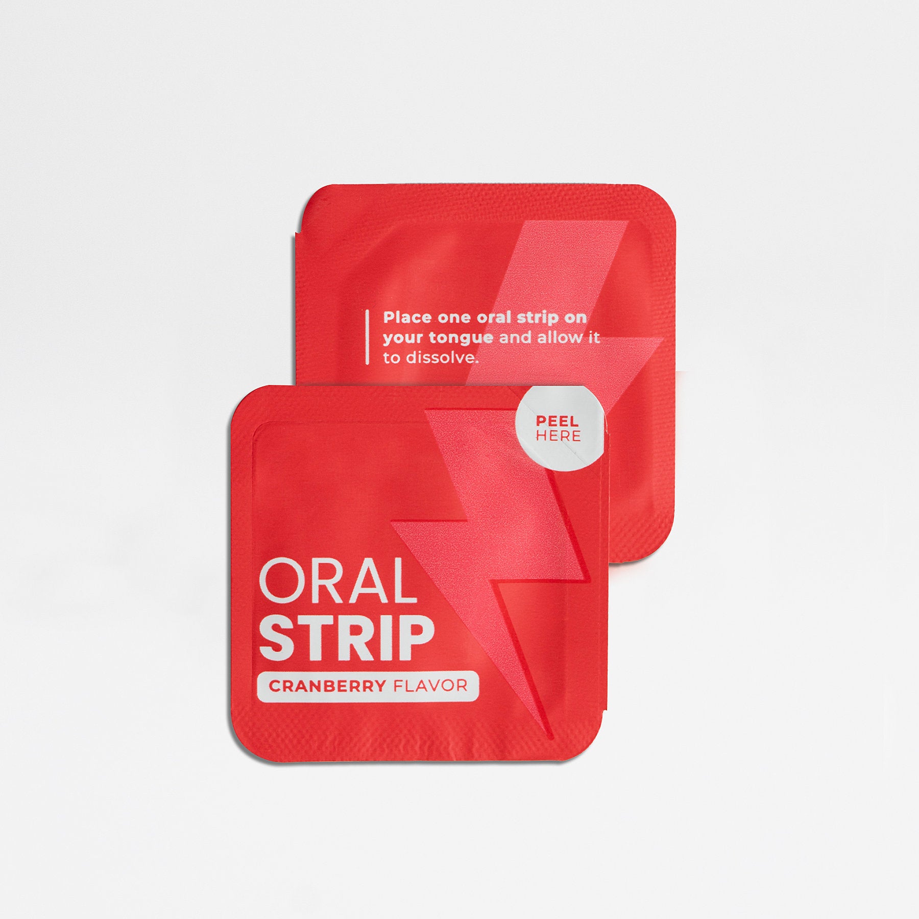 Energy oral strips nutritional supplement dual strips